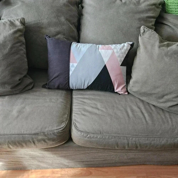 Bouclair | 80's Style Geomatrical  Patterns Recangular Cushion - Accent Pillow - Picture 1 of 9